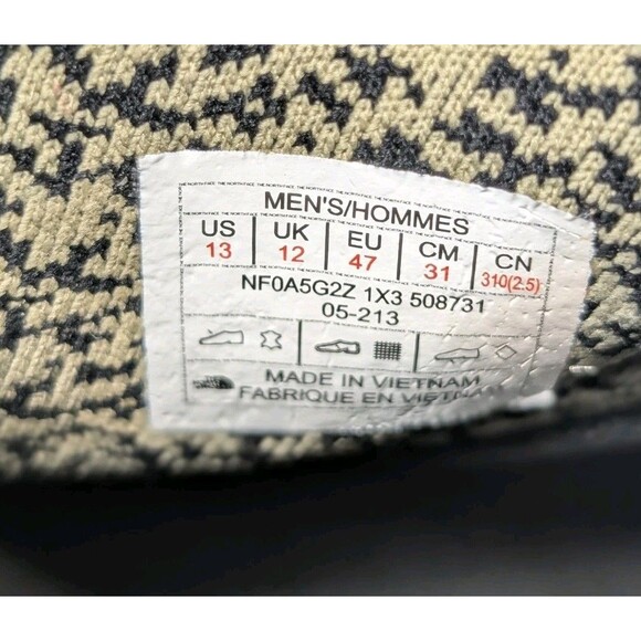 The North Face Men's Back-To-Berkeley III Sport WP Flax/ Black Size 13 New - Picture 9 of 10